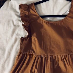 Tan Babydoll Top